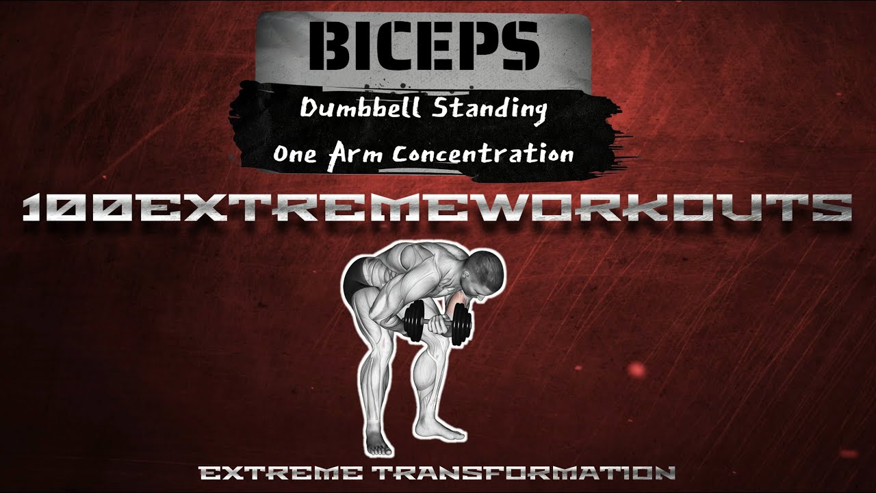 Dumbbell Standing One Arm Concentration EXERCISE INSTRUCTION