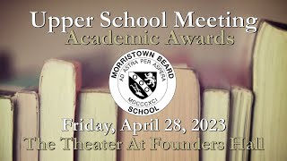 MBS 2023 Upper School Academic Awards Presentation