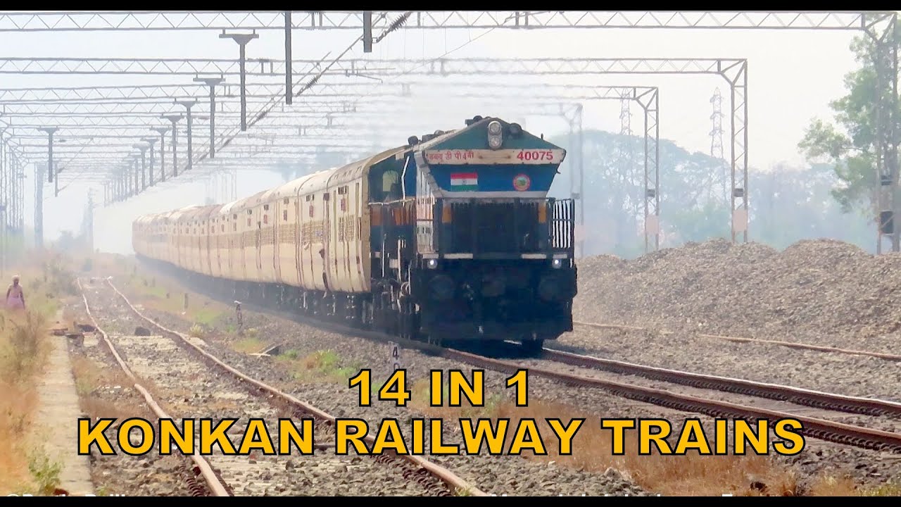 [14 in 1] Speedster Konkan Railway Trains : Rajdhani + Tejas + Jan Shatabdi + Humsafar + Many more