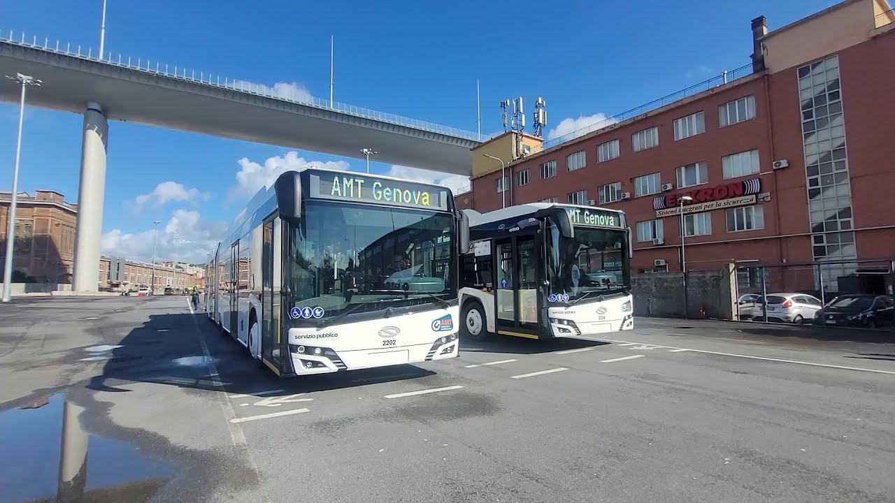 Arrivati a Genova i primi filobus del progetto assi di forza