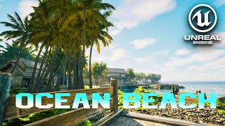 Unreal Engine 5.5 render OCEAN BEACH #render #unrealengine5 #megascans 