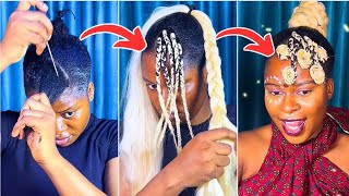 Simple And Beautiful Best African Royalty Hairstyles Under 10 Minutes / Elegant Updo Nollywood Hair