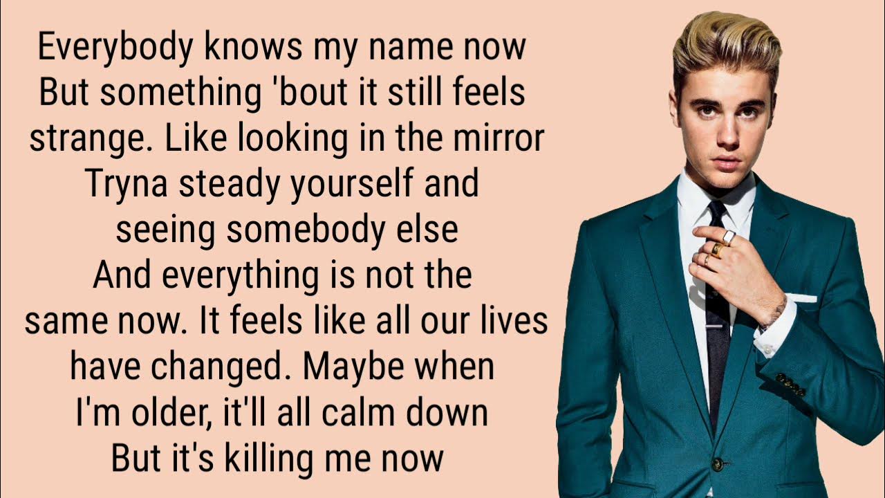 Justin Bieber Love Yourself Paroles LONELY (lyrics) Justin Bieber - YouTube