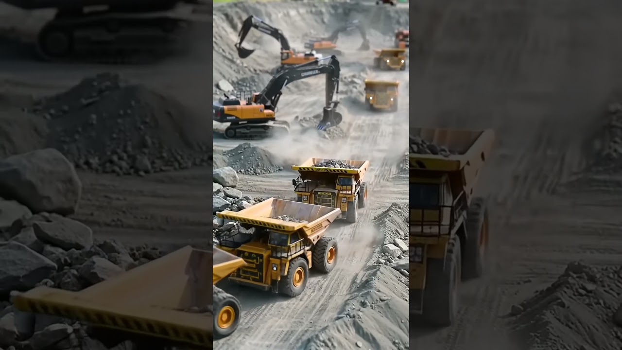 Огромная тяжелая техника в действии! 🚧 Впечатляющие горнодобывающие и строительные машины!