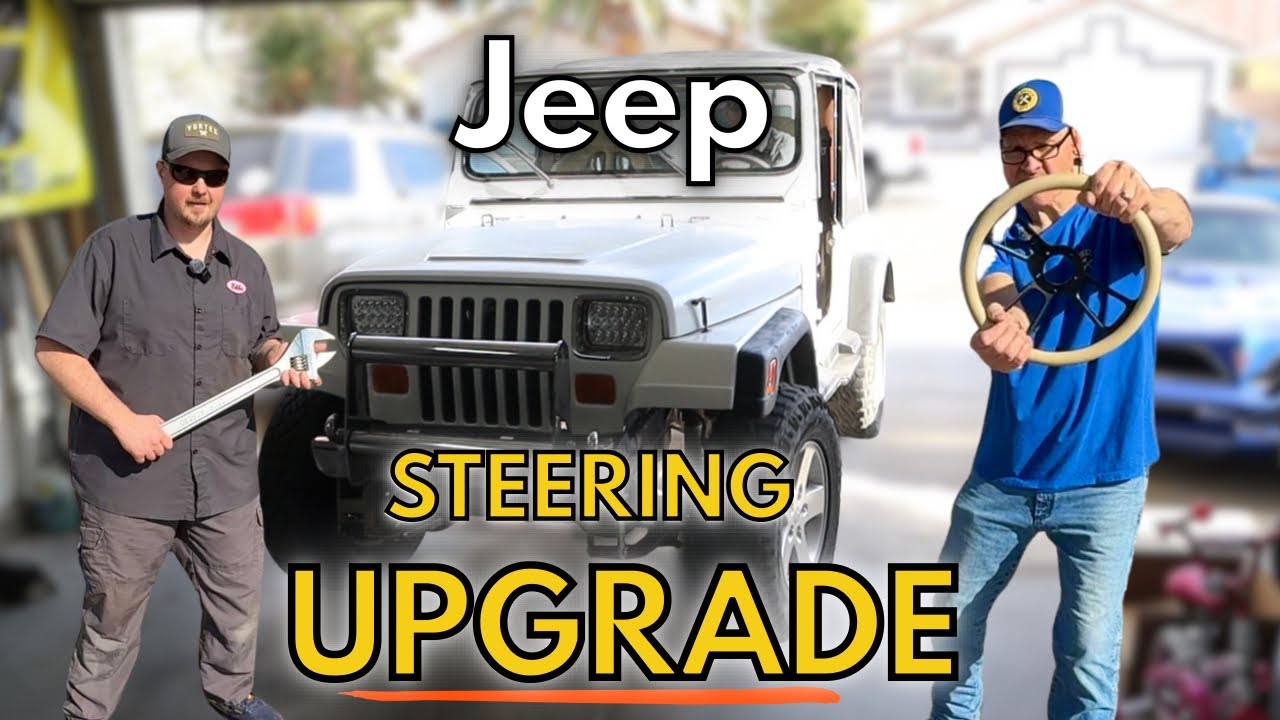 Fixing My Dad's Jeep- Part 2 Steering Overhaul! Jeep Steering Box, Power Steering & Steering Wheel