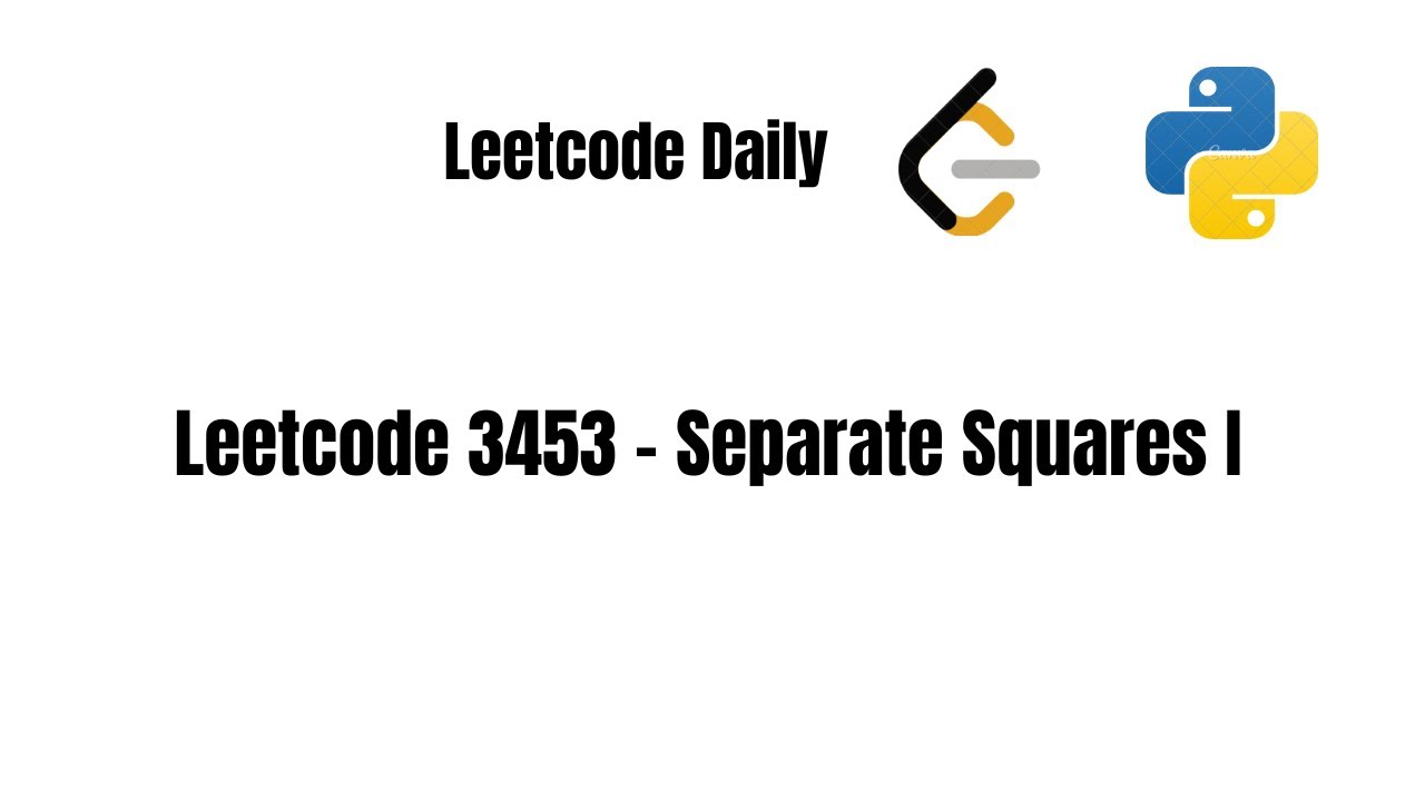 LeetCode Daily 3453. Separate Squares I