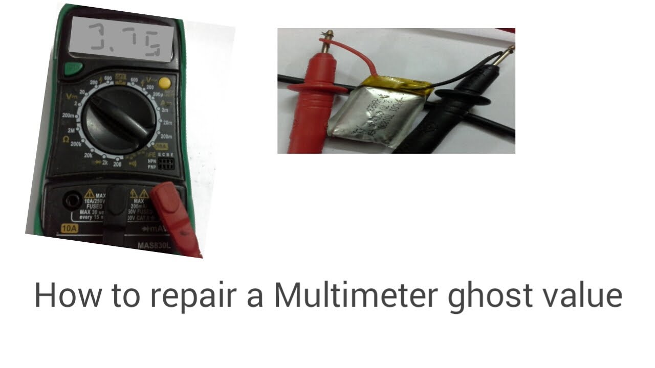 How to fix ghost values on a multimeter YouTube