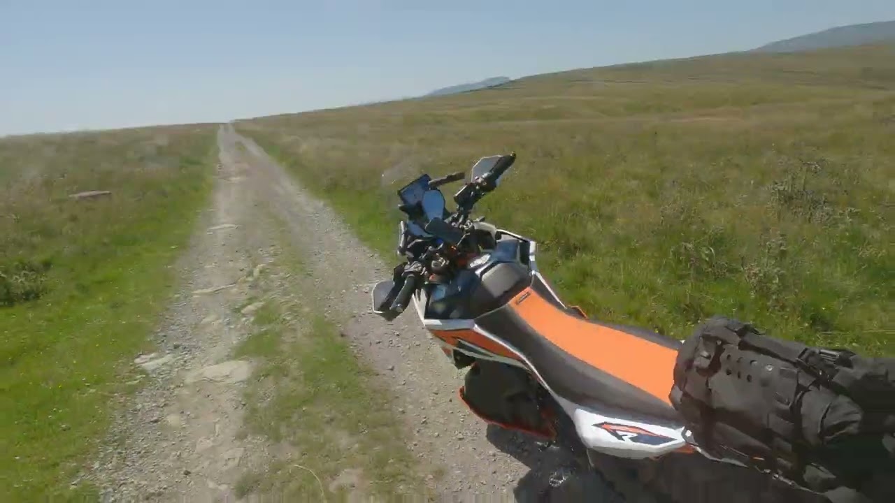 Riding out of Hawes Yorkshire on my 890 Adventure R - Greenlaning