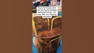 Easy access, unique design – this spinning bookshelf is a must-have! #BookTok