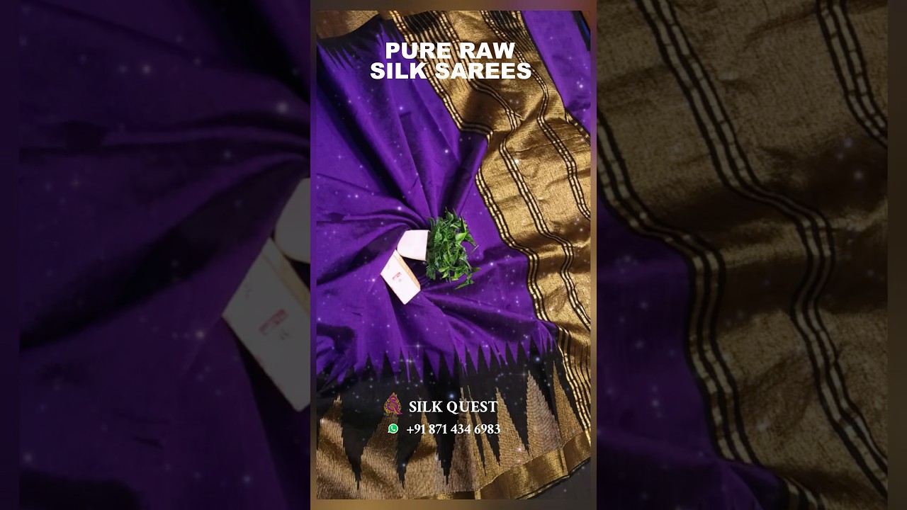 Pure Raw Silk Sarees Rs 3950/- message us 8714346983. 
