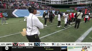 Luis Perez throws pick 6 right to the Renegades defense