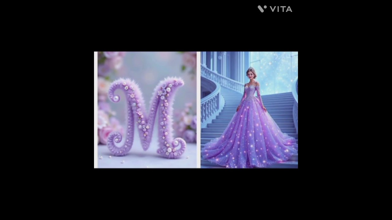 Ato Z alphabet dream gown With your name #dress  2025