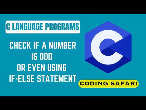 Check if a Number is Odd or Even using If-else statement | C Language Programs | Visual studio code