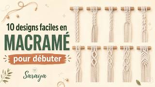 Les 10 motifs macramé à connaître absolument | Beginner Macrame Tutorial