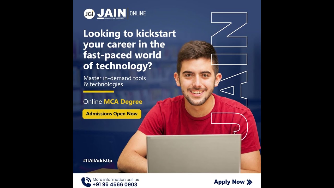 Study MCA Online Degree | Master of Computer Application | Jain Online | 