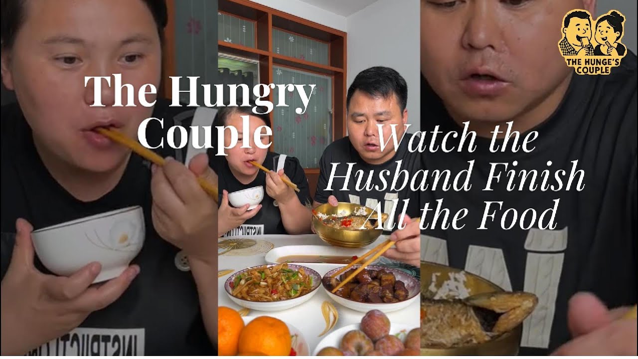The Hungry Couple Watch the Husband Finish All the Food 