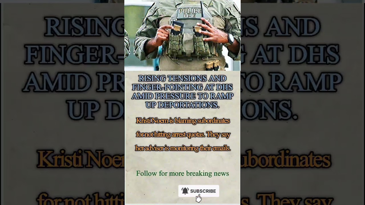 Deportation Push Triggers Chaos Inside DHS.