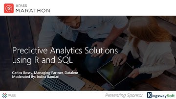 Predictive Analytics Using R and SQL | Carlos Bossy | Predictive Analytics