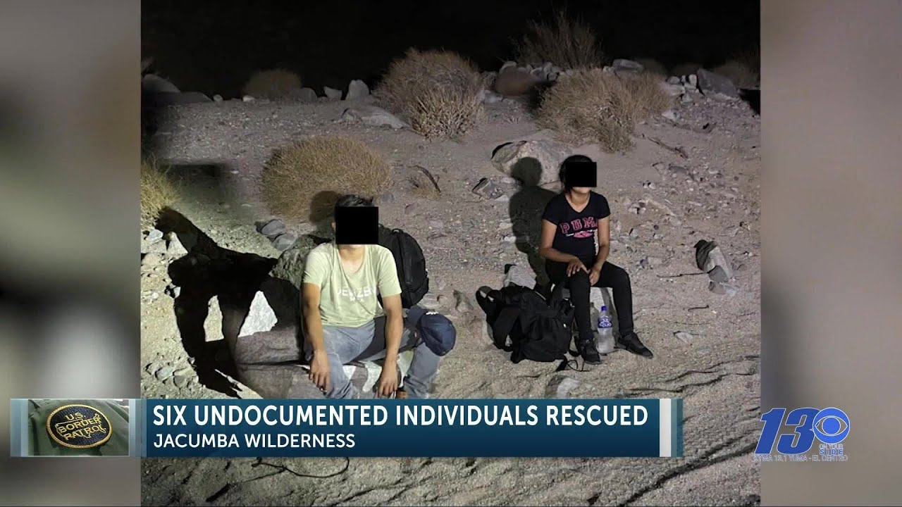 Border Patrol rescues lost migrants including one child - YouTube