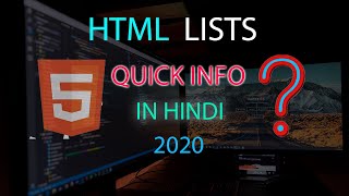 html lists in one video in Hindi | How to create lists in html | List (li,ul, ol, dl) | nested lists