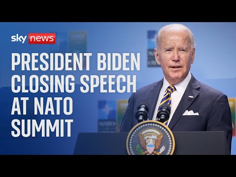 President Biden delivers his final address at NATO summit
