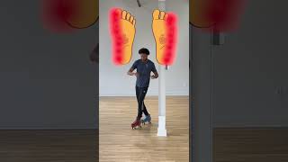 Day 3 of 100, Why the scissor position is so good on roller skates! #rollerskate #lesson #tutorial