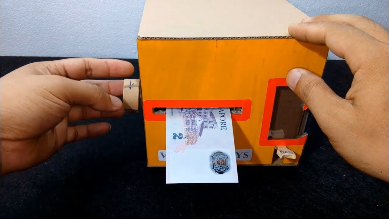 How to make a Save Coin Machine from Cardboard