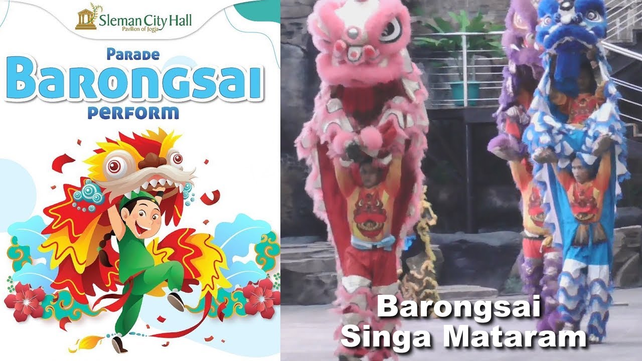 Barongsai Singa Mataram  - Parade Barongsai Perform 2020 - Sleman City Hall 2nd Anniversary