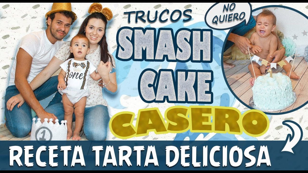 Smash Cake CASERO + RECETA TARTA + Primer Cumpleaños de MI BEBE