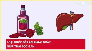 Loại nước dễ làm hàng ngày giúp thải độc gan | Báo Lao Động