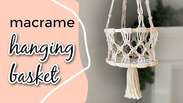 DIY Macrame Hanging Fruit Basket | Plant Hanger Tutorial