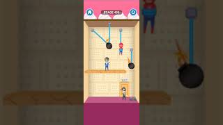 #449 Rescue cut - rope puzzle gameplay #shorts #game #gameplay #puzzlegameplay #androidgames #games
