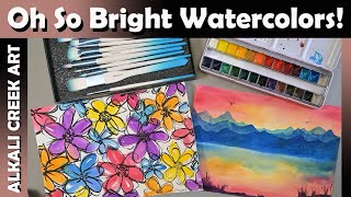 Bright and beautiful watercolors but are they hard to use? Review of Meeden Watercolors & Supplies