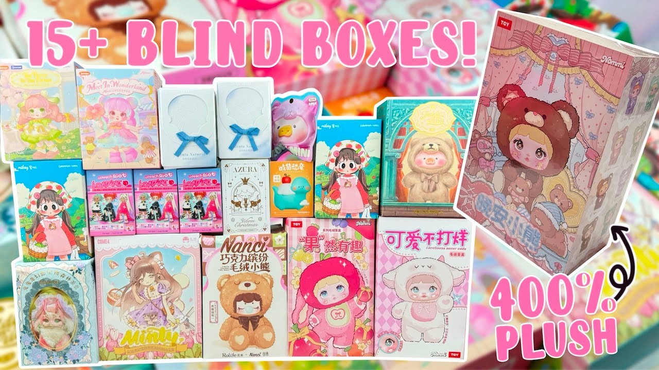 LET'S OPEN 15+ BLIND BOXES FROM KIKAGOODS! POP MART, Nommi 400% Plushie, BJD, Finding Unicorn | MMM
