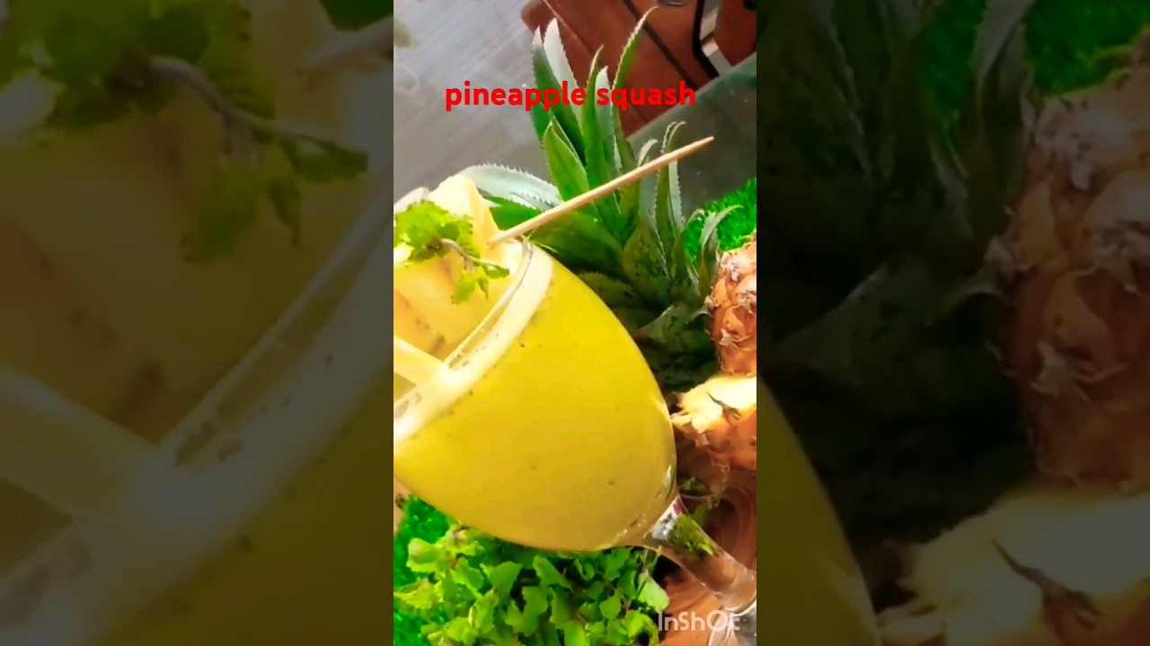 pineapple squash recipe🍍🥂