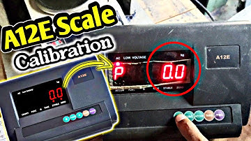 How to A12E Scale Calibration | A12E-100kg weight Scale Calibration | How to calibration A12E Scale