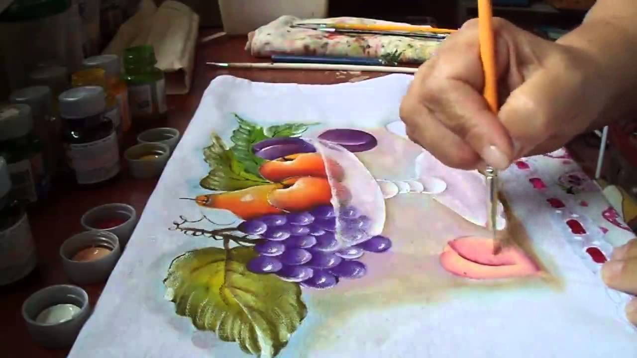 Pintura de Transparência e pêssego