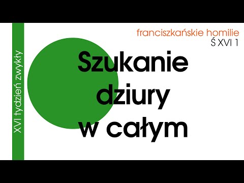 Szukanie dziury w całym: Ś XVI 1