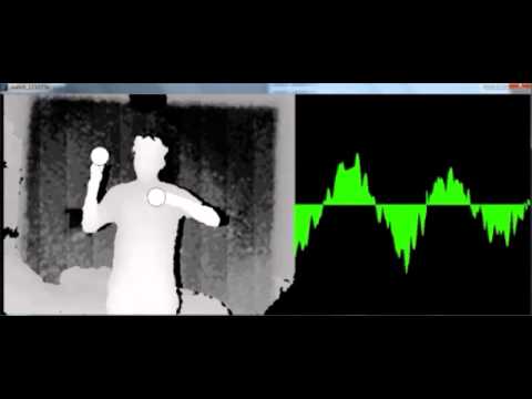 Music visualization with kinect
