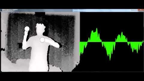 Music visualization with kinect