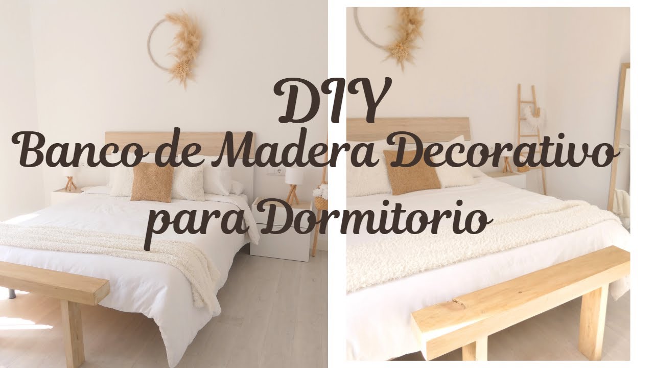 COMO TRANSFORMAR una tabla de MADERA, BANCO de MADERA para los PIES DE LA  CAMA