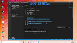 Status and customizable prefix! | Discord Bot in Aoi js #2