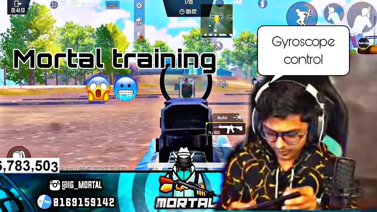 Mortal training 😱 | aim tracking god🔥 