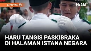 Paskibraka Istana Nangis, Haru Penuh Bangga Berhasil Kibarkan Bendera Merah Putih | Liputan6