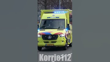 Ambulance 13-160 onder VTB naar UMCG