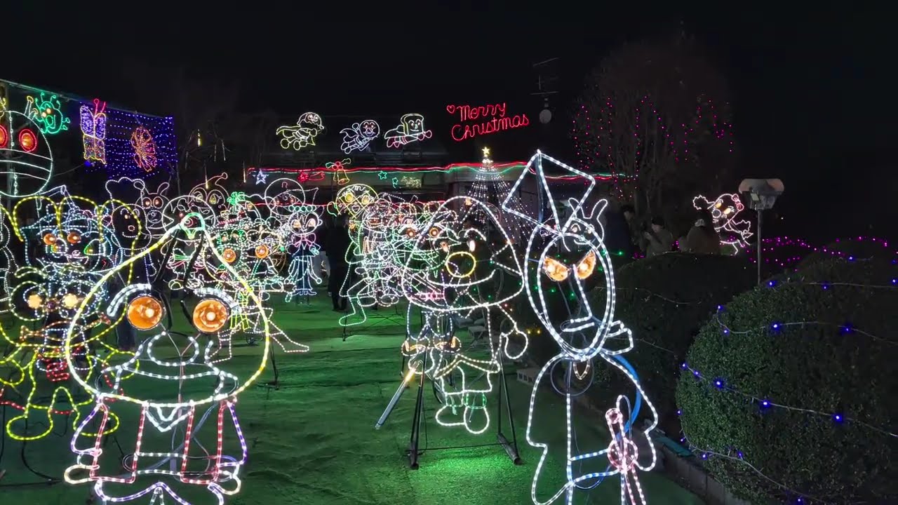 今年も凄い‼ アンパンマンイルミネーション】 岐阜県各務原市（かかみ