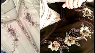 جمعت ليكم أجمل موديلات الطرز على الصدر ديال الجلابة - Tarz & Tanbat 2018