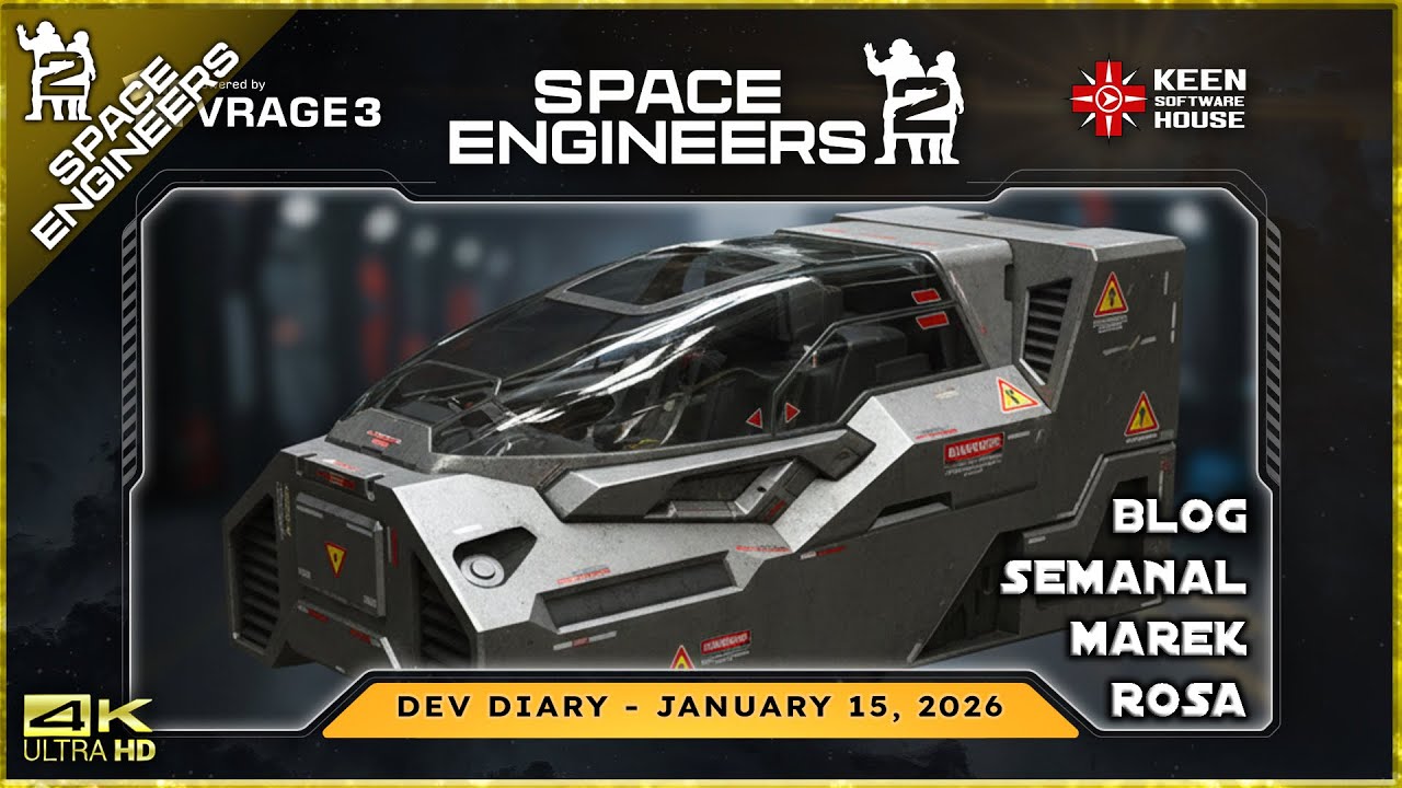 📓BLOG SEMANAL MAREK ROSA📓15/01/2026 ||Space Engineers 2||  Gameplay Español