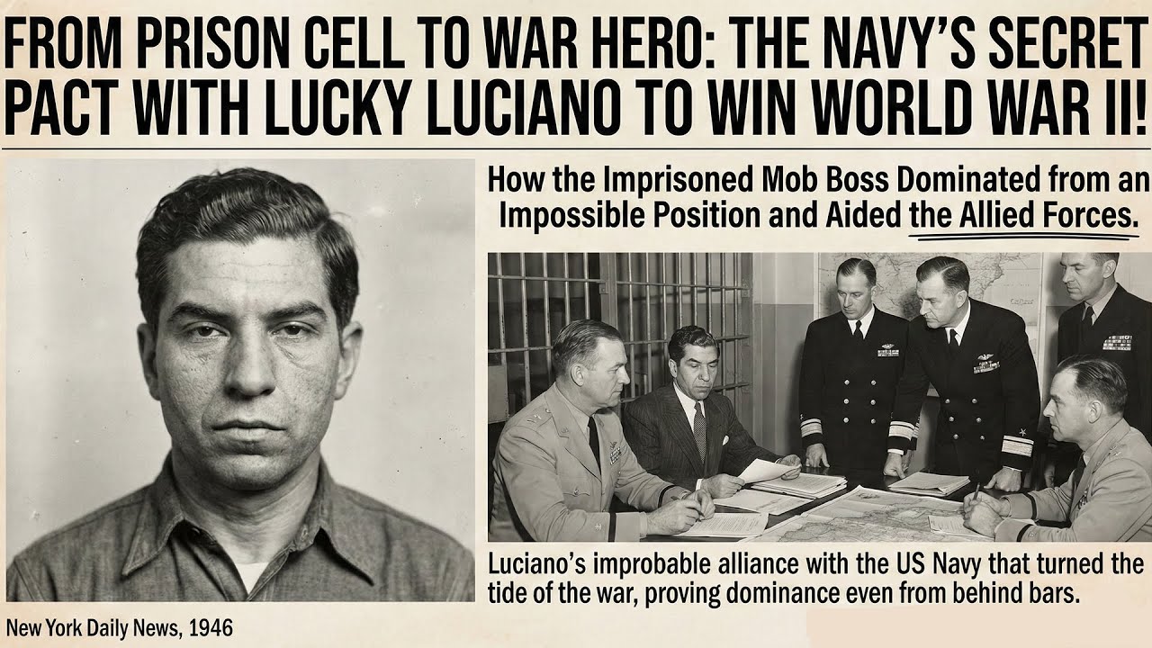 Lucky Luciano Ran World War II Operations From a PRISON CELL — The Navy Came to HIM for Help