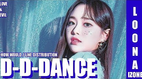 How Would LOONA Sing D-D-DANCE by IZ*ONE (Line Distribution)